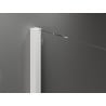 Mexen Velar ścianka prysznicowa rozsuwana Walk-in 110 x 200 cm, grafit 8 mm, biała - 871-110-000-43-20