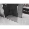 Mexen Velar ścianka prysznicowa rozsuwana Walk-in 150 x 200 cm, grafit 8 mm, biała - 871-150-000-43-20