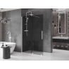 Mexen Velar ścianka prysznicowa rozsuwana Walk-in 150 x 200 cm, grafit 8 mm, biała - 871-150-000-43-20