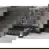 Mexen Velar ścianka prysznicowa rozsuwana Walk-in 75 x 200 cm, grafit 8 mm, złota - 871-075-000-43-50