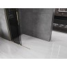 Mexen Velar ścianka prysznicowa rozsuwana Walk-in 100 x 200 cm, grafit 8 mm, złota - 871-100-000-43-50