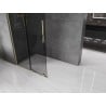 Mexen Velar ścianka prysznicowa rozsuwana Walk-in 80 x 200 cm, grafit 8 mm, złota - 871-080-000-43-50