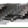 Mexen Velar ścianka prysznicowa rozsuwana Walk-in 130 x 200 cm, grafit 8 mm, złota - 871-130-000-43-50