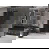 Mexen Velar ścianka prysznicowa rozsuwana Walk-in 85 x 200 cm, grafit 8 mm, złota szczotkowana - 871-085-000-43-55