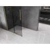 Mexen Velar ścianka prysznicowa rozsuwana Walk-in 85 x 200 cm, grafit 8 mm, złota szczotkowana - 871-085-000-43-55