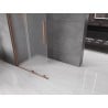 Mexen Velar ścianka prysznicowa rozsuwana Walk-in 70 x 200 cm, szron 8 mm, różowe złoto - 871-070-000-33-60