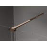 Mexen Velar ścianka prysznicowa rozsuwana Walk-in 70 x 200 cm, szron 8 mm, różowe złoto - 871-070-000-33-60