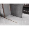 Mexen Velar ścianka prysznicowa rozsuwana Walk-in 150 x 200 cm, szron 8 mm, różowe złoto - 871-150-000-33-60