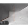 Mexen Velar ścianka prysznicowa rozsuwana Walk-in 160 x 200 cm, szron 8 mm, różowe złoto - 871-160-000-33-60