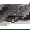 Mexen Velar ścianka prysznicowa rozsuwana Walk-in 85 x 200 cm, grafit 8 mm, różowe złoto - 871-085-000-43-60