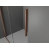 Mexen Velar ścianka prysznicowa rozsuwana Walk-in 100 x 200 cm, szron 8 mm, miedź szczotkowana - 871-100-000-33-65
