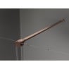 Mexen Velar ścianka prysznicowa rozsuwana Walk-in 100 x 200 cm, szron 8 mm, miedź szczotkowana - 871-100-000-33-65