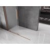 Mexen Velar ścianka prysznicowa rozsuwana Walk-in 130 x 200 cm, szron 8 mm, miedź szczotkowana - 871-130-000-33-65