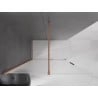 Mexen Velar ścianka prysznicowa rozsuwana Walk-in 140 x 200 cm, szron 8 mm, miedź szczotkowana - 871-140-000-33-65