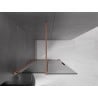 Mexen Velar ścianka prysznicowa rozsuwana Walk-in 90 x 200 cm, grafit 8 mm, miedź szczotkowana - 871-090-000-43-65