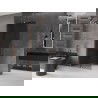 Mexen Velar ścianka prysznicowa rozsuwana Walk-in 70 x 200 cm, grafit 8 mm, miedź szczotkowana - 871-070-000-43-65