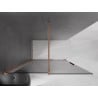 Mexen Velar ścianka prysznicowa rozsuwana Walk-in 150 x 200 cm, grafit 8 mm, miedź szczotkowana - 871-150-000-43-65