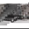 Mexen Velar ścianka prysznicowa rozsuwana Walk-in 100 x 200 cm, szron 8 mm, czarna - 871-100-000-33-70