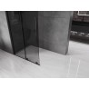 Mexen Velar ścianka prysznicowa rozsuwana Walk-in 90 x 200 cm, grafit 8 mm, czarna - 871-090-000-43-70