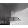 Mexen Velar ścianka prysznicowa rozsuwana Walk-in 85 x 200 cm, grafit 8 mm, czarna - 871-085-000-43-70