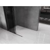 Mexen Velar ścianka prysznicowa rozsuwana Walk-in 100 x 200 cm, grafit 8 mm, czarna - 871-100-000-43-70