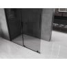 Mexen Velar ścianka prysznicowa rozsuwana Walk-in 140 x 200 cm, grafit 8 mm, czarna - 871-140-000-43-70