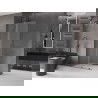 Mexen Velar ścianka prysznicowa rozsuwana Walk-in 80 x 200 cm, szron 8 mm, gun gray szczotkowany - 871-080-000-33-66