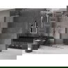 Mexen Velar ścianka prysznicowa rozsuwana Walk-in 100 x 200 cm, szron 8 mm, gun gray szczotkowany - 871-100-000-33-66