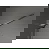 Mexen Velar ścianka prysznicowa rozsuwana Walk-in 85 x 200 cm, szron 8 mm, gun gray szczotkowany - 871-085-000-33-66