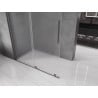 Mexen Velar ścianka prysznicowa rozsuwana Walk-in 130 x 200 cm, szron 8 mm, gun gray szczotkowany - 871-130-000-33-66