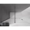 Mexen Velar ścianka prysznicowa rozsuwana Walk-in 130 x 200 cm, szron 8 mm, gun gray szczotkowany - 871-130-000-33-66
