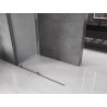 Mexen Velar ścianka prysznicowa rozsuwana Walk-in 140 x 200 cm, szron 8 mm, gun gray szczotkowany - 871-140-000-33-66
