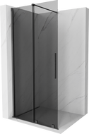 Mexen Velar ścianka prysznicowa rozsuwana Walk-in 80 x 200 cm, grafit 8 mm, gun gray szczotkowany - 871-080-000-43-66