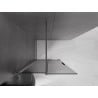 Mexen Velar ścianka prysznicowa rozsuwana Walk-in 70 x 200 cm, grafit 8 mm, gun gray szczotkowany - 871-070-000-43-66