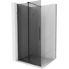 Mexen Velar ścianka prysznicowa rozsuwana Walk-in 90 x 200 cm, grafit 8 mm, gun gray szczotkowany - 871-090-000-43-66