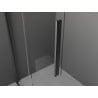 Mexen Velar ścianka prysznicowa rozsuwana Walk-in 110 x 200 cm, grafit 8 mm, gun gray szczotkowany - 871-110-000-43-66