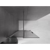 Mexen Velar ścianka prysznicowa rozsuwana Walk-in 100 x 200 cm, grafit 8 mm, gun gray szczotkowany - 871-100-000-43-66
