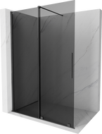 Mexen Velar ścianka prysznicowa rozsuwana Walk-in 140 x 200 cm, grafit 8 mm, gun gray szczotkowany - 871-140-000-43-66