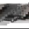 Mexen Velar ścianka prysznicowa rozsuwana Walk-in 150 x 200 cm, grafit 8 mm, gun gray szczotkowany - 871-150-000-43-66