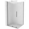 Mexen Velar ścianka prysznicowa rozsuwana Walk-in 100 x 200 cm, szron 8 mm, gun metal - 871-100-000-33-95