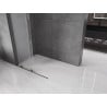 Mexen Velar ścianka prysznicowa rozsuwana Walk-in 110 x 200 cm, szron 8 mm, gun metal - 871-110-000-33-95