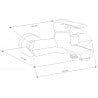 Mexen Sabre R62 bateria wannowa z zestawem prysznicowym, chrom - 7213R62-00