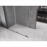 Mexen Velar ścianka prysznicowa rozsuwana Walk-in 140 x 200 cm, szron 8 mm, gun metal - 871-140-000-33-95
