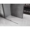 Mexen Velar ścianka prysznicowa rozsuwana Walk-in 140 x 200 cm, szron 8 mm, gun metal - 871-140-000-33-95