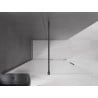 Mexen Velar ścianka prysznicowa rozsuwana Walk-in 140 x 200 cm, szron 8 mm, gun metal - 871-140-000-33-95