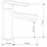 Mexen Sabre R74 zestaw wannowy, chrom - 72103R74-00