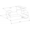 Mexen Sabre R74 zestaw wannowy, chrom - 72103R74-00