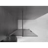Mexen Velar ścianka prysznicowa rozsuwana Walk-in 80 x 200 cm, grafit 8 mm, gun metal - 871-080-000-43-95
