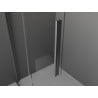 Mexen Velar ścianka prysznicowa rozsuwana Walk-in 140 x 200 cm, grafit 8 mm, gun metal - 871-140-000-43-95