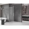 Mexen Velar ścianka prysznicowa rozsuwana Walk-in 130 x 200 cm, szron 8 mm, nikiel szczotkowany - 871-130-000-33-97